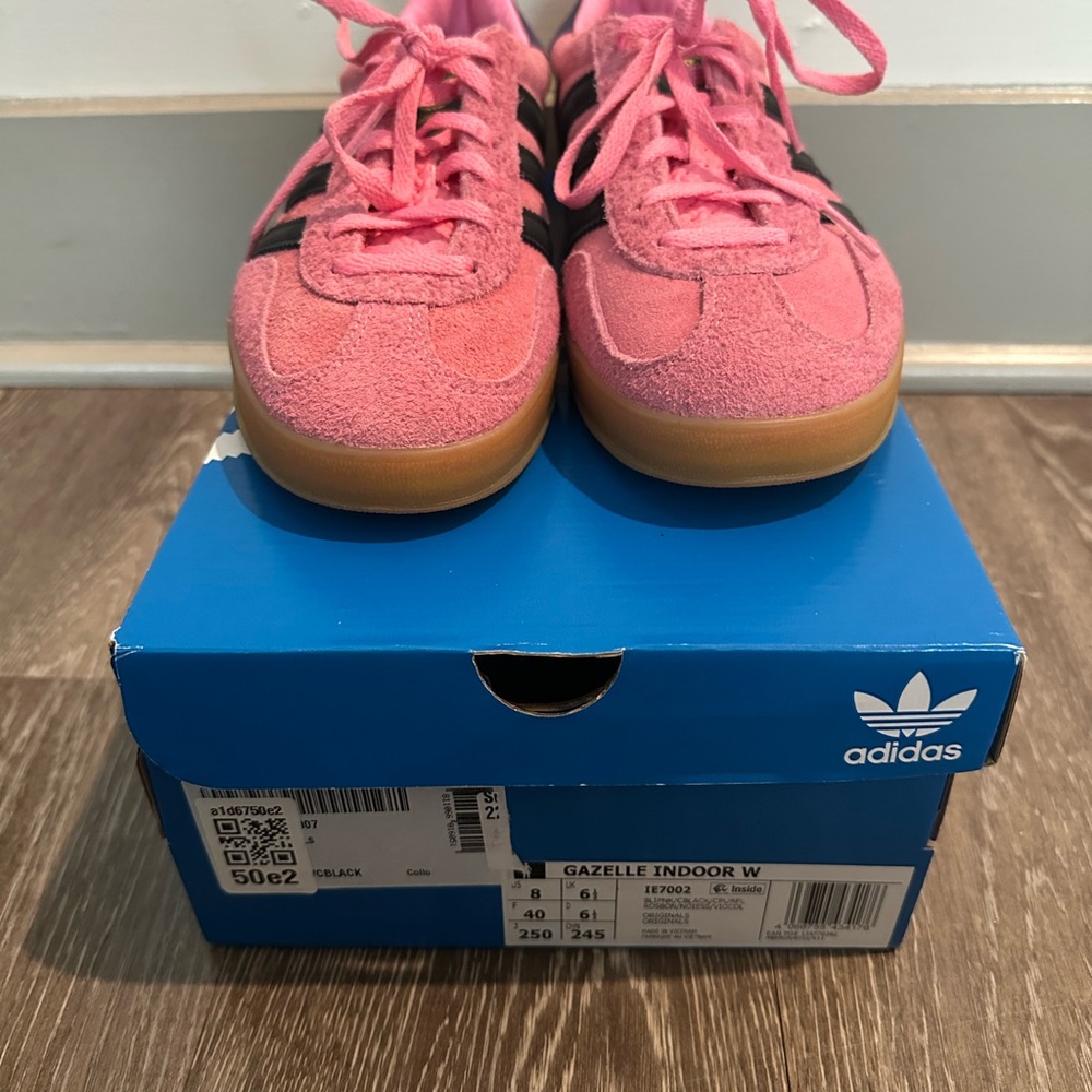 Adidas Gazelle Indoor Pink and Black Shoes